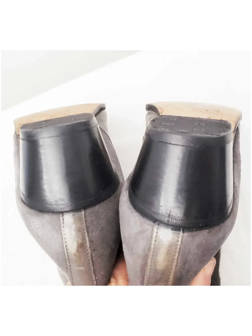 Vintage Pierre Cardin Men's Gray Suede Leather Western Style Boots 9 M